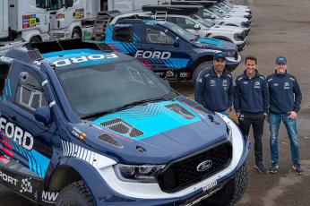 Nani Roma, Matthew Wilson, Alex Haro & Ford Ranger T1+ & M-Sport Ford. Dakar 2024 (Foto: Josep Maria Montaner)